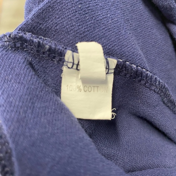 NAVY KNIT DEER PRINT JOGGERS WITH ELASTIC WAISTBAND 12M - Picture 3 of 3